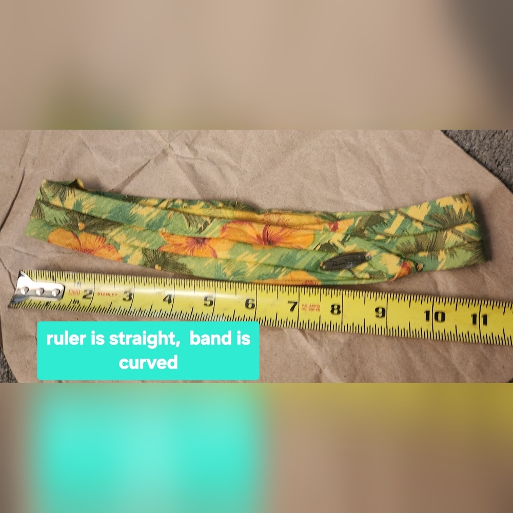 Hat Band PANAMA JACK Unisex Floral Green/Orange/Yelliw EUC Hat Band - Picture 3 of 6